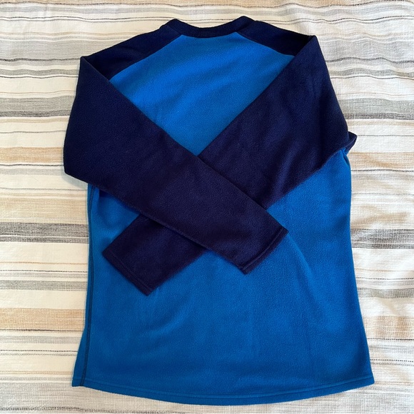 Patagonia Fleece Capilene Pullover Long Sleeve Sweater Dark and light Blue Sz M - Picture 7 of 10